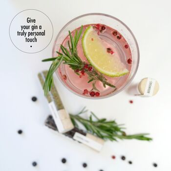 GIN BOTANICALS pour Cocktails | Coffret cadeau 12 épices | Ensemble de cocktails bricolage | Idées cadeaux pour la fête des pères pour lui | Cadeau pour elle | Mélangeurs à cocktails | Cadeau de pendaison de crémaillère 7