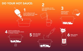 Do Your Hot Sauce l Kit de bricolage pour adultes I Kit de préparation de sauce piquante l Coffret cadeau cool pour anniversaire, anniversaire, fête des pères - Set gourmand - Épicé - Piment - 4