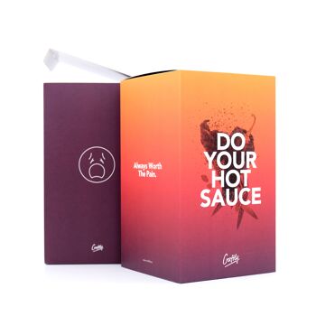 Do Your Hot Sauce l Kit de bricolage pour adultes I Kit de préparation de sauce piquante l Coffret cadeau cool pour anniversaire, anniversaire, fête des pères - Set gourmand - Épicé - Piment - 17