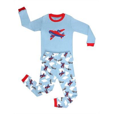 Airplane Boy's  2 Piece Pyjamas Set Cotton