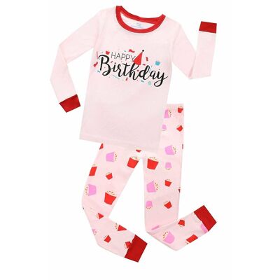 Birthday Girls 2 Piece Pyjamas Set Cotton