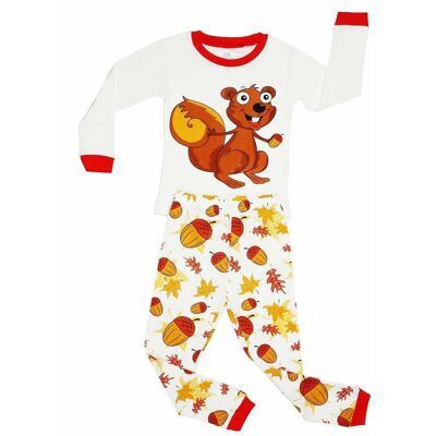 Chipmunk Girls 2 Piece Pyjamas Set Cotton