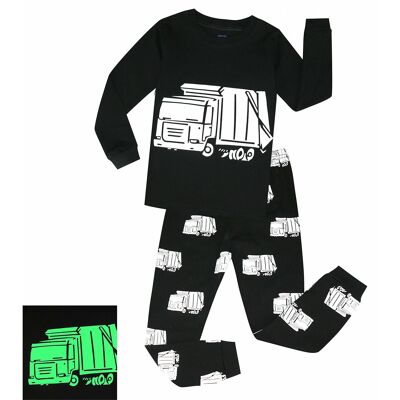 Dustbin Lorry  "GLOW IN THE DARK" 2-Piece PJS