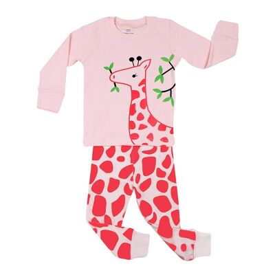 Giraffe Girl's  2 Piece Pyjamas Set Cotton