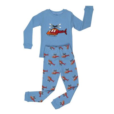 Helicopter Boy's  2 Piece Pyjamas Set Cotton