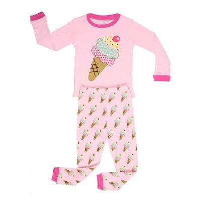 Ice Cream Girl's 2 Piece Pyjamas Set Cotton