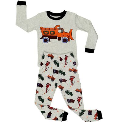 Sand Truck Boy's  2 Piece Pyjamas Set Cotton