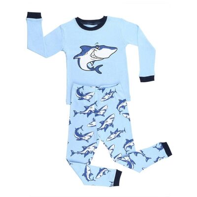 Shark Boy's  2 Piece Pyjamas Set Cotton