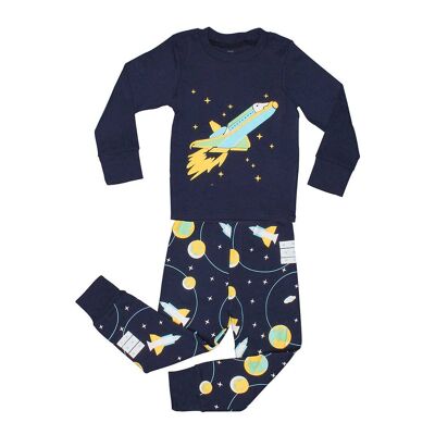 Space Rocket Boy's  2 Piece Pyjamas Set Cotton