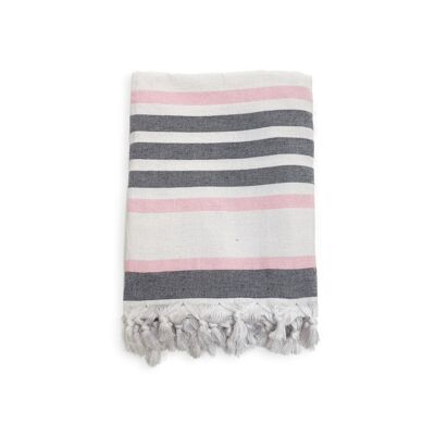 Latigo Candy lined cotton towel 140x180 cm