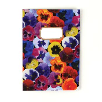 Carnet A5 Viola Pansy Print 2