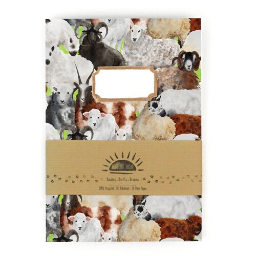 Flock of Sheep A5 Notebook