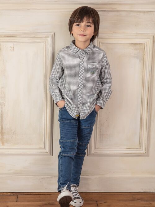 Jean en maille effet denim enfant garçon  5+