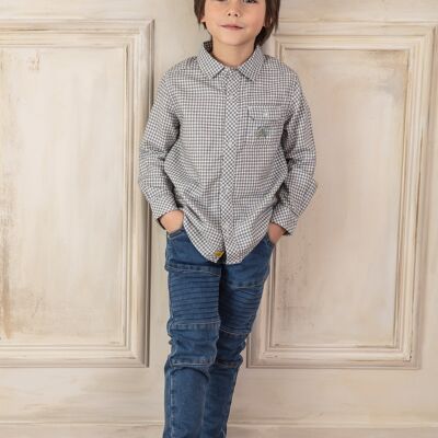 Jean en maille effet denim enfant garçon  8+