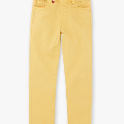 Pantalon jaune 5 poches enfant garçon  11A