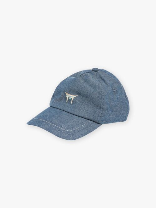 Casquette denim à motif torii enfant garçon