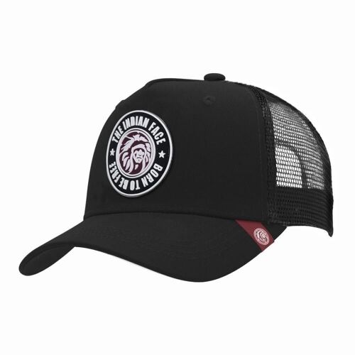 8433856070484 - Gorra Trucker Born to be Free Negro The Indian Face para hombre y mujer