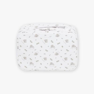 Valise en coton tubique à imprimé éléphant naissance mixte TU