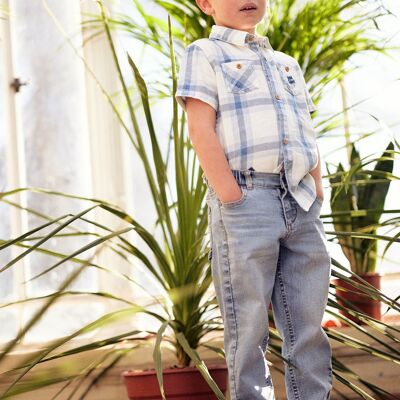 Jean denim coupe ballon enfant garçon 2A