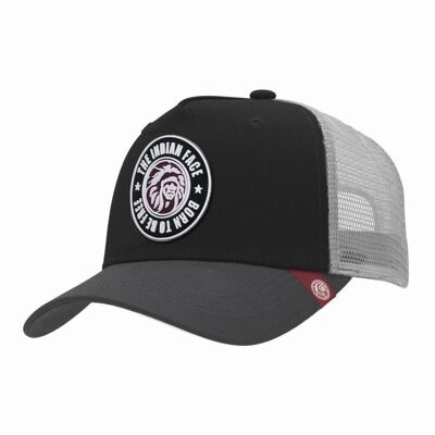 8433856070514 - Casquette Trucker Born to be Free Black The Indian Face pour homme et femme