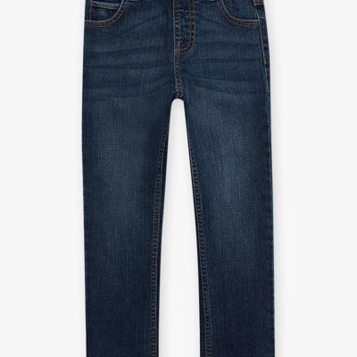 Jean denim foncé à coutures contrastées enfant garçon  8+