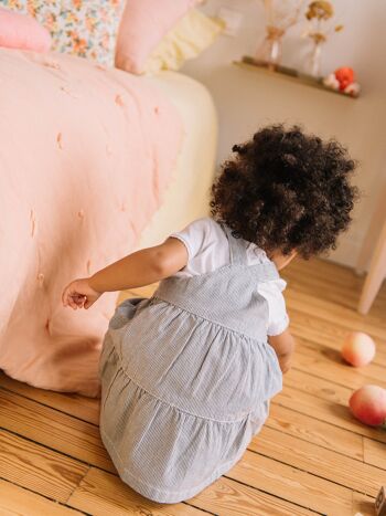 Robe évasée rayée en coton bébé fille 3