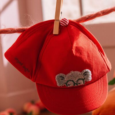 Casquette rouge bébé garçon