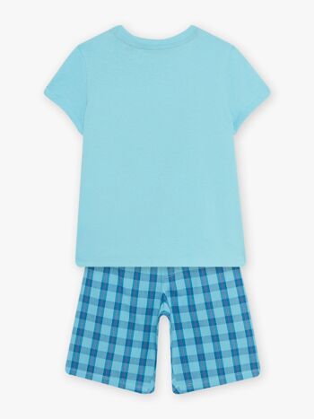 Ensemble pyjama bleu turquoise motif surf enfant garçon  8+ 3