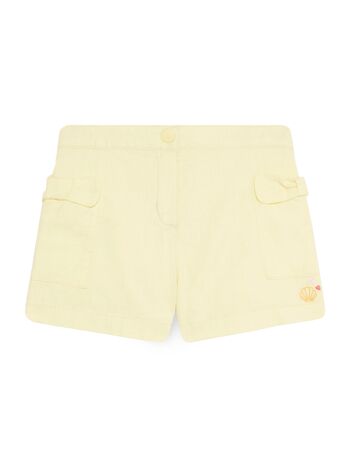 Short jaune pastel enfant fille  5A 3