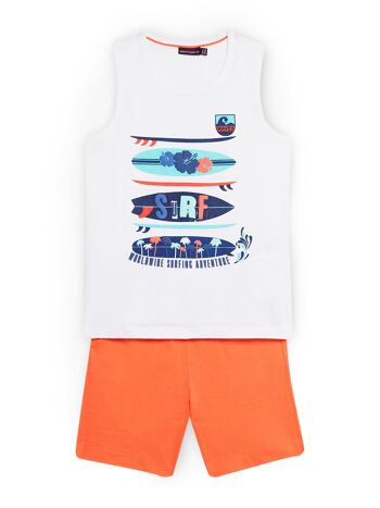 Ensemble débardeur et short motif surf enfant garçon 3