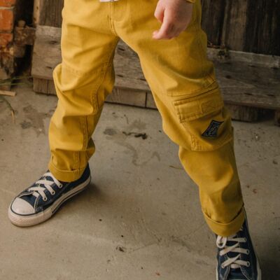 Pantalon cargo jaune  8+