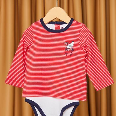 Body T-shirt rayé  6M