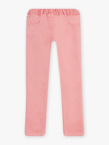 Pantalon rose à 4 poches c?ur 3