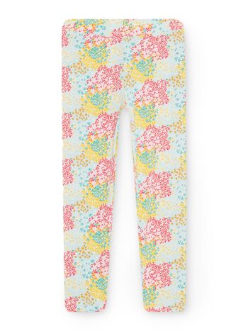 Legging écru à imrpimé fleuri enfant fille  6A/7A 3