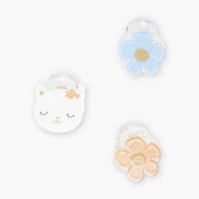 Lot de 3 barrettes fantaisie TU