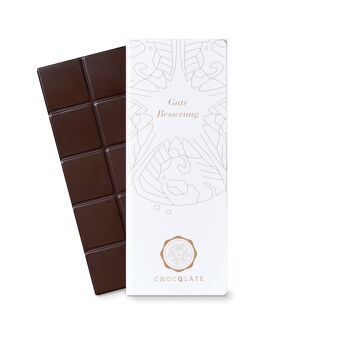 "Bientôt bon rétablissement" CHOCQLATE chocolat bio 50% cacao 3