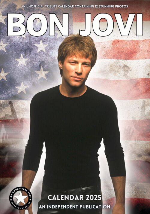 Calendrier 2025 Jon Bon Jovi format A3