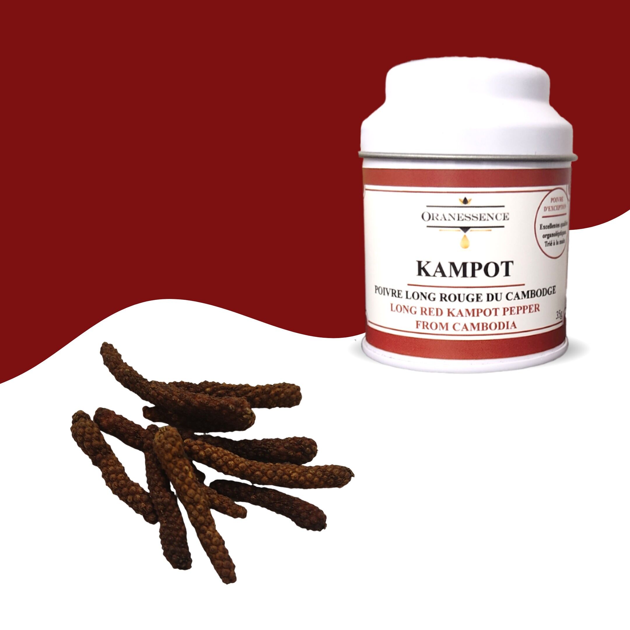 Kampot long red pepper