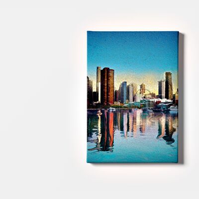 Chicago Skyline Art Canvas