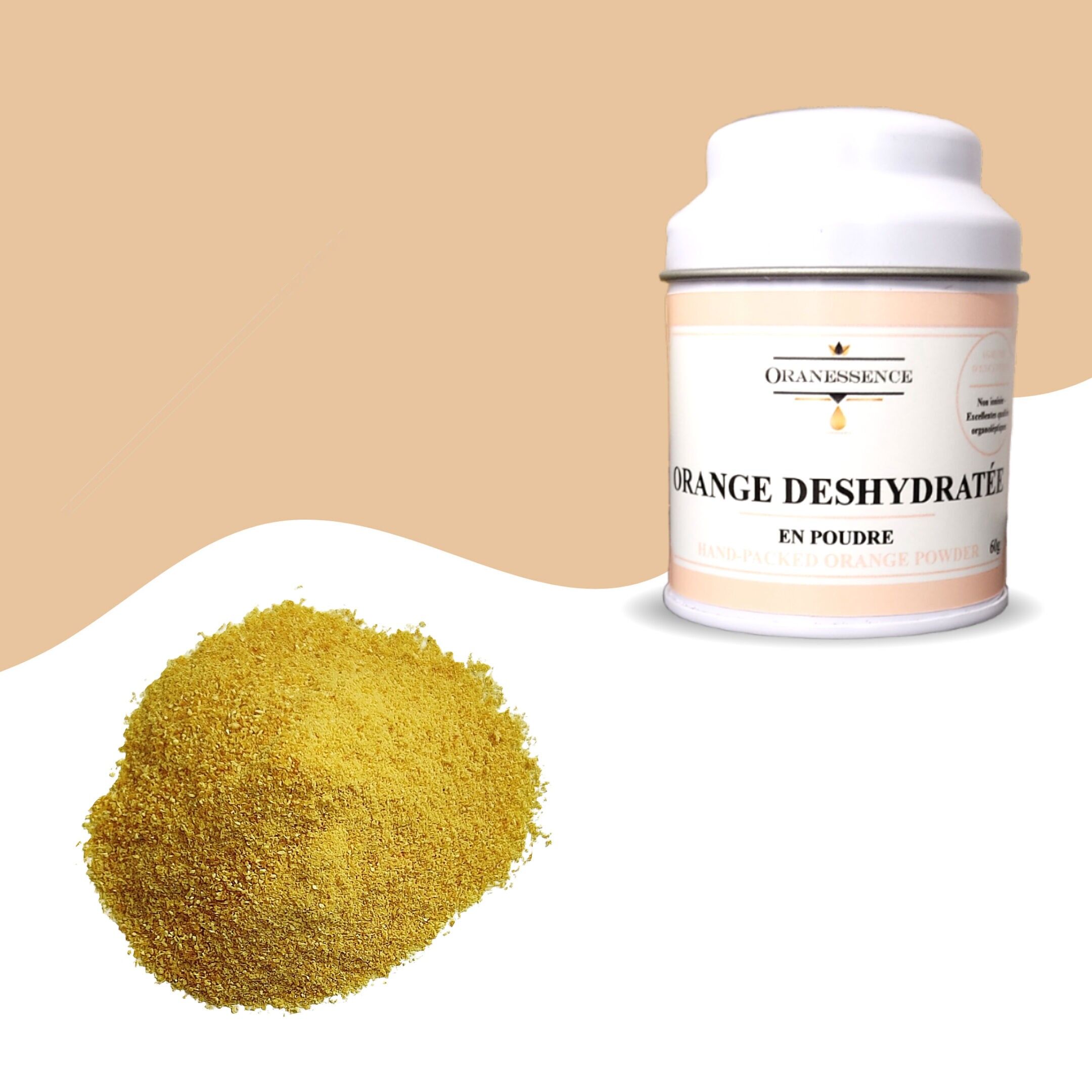 Polvere di arancia disidratata