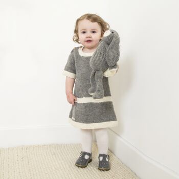 Kit tricot bébé robe tunique et bandeau 3