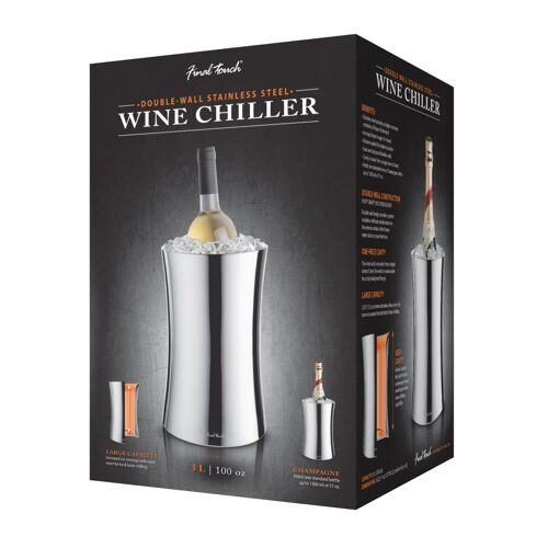 Final Touch Double Wall Stainless Steel Wine Chiller