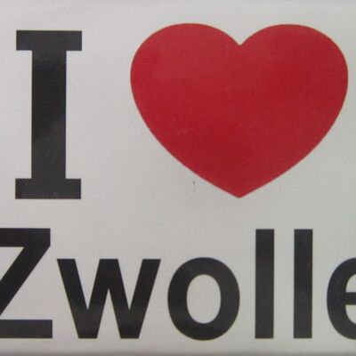 Imán de nevera I Love Zwolle