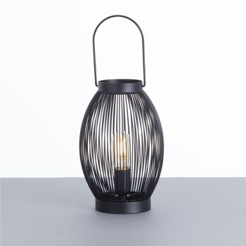 Shun Lampe de table en fer noir 18x28,5cm 7H SevenOn 1