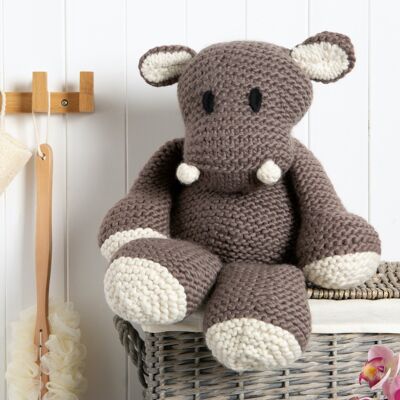 Giant Annie the Hippo Knitting Kit