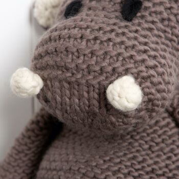 Kit de tricot géant Annie l'hippopotame 3
