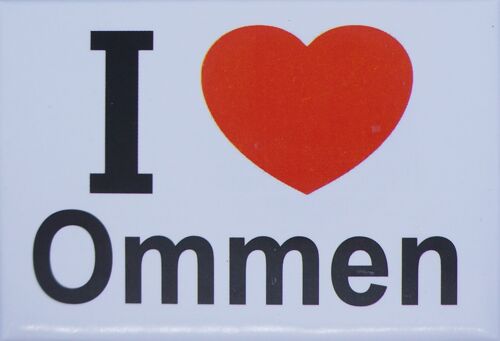 Fridge Magnet I Love Ommen