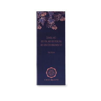 "Je veux faire de toi ce que le printemps fait des cerisiers" CHOCQLATE chocolat bio 50% cacao 2