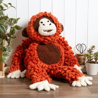 Giant David the Orangutan Knitting Kit