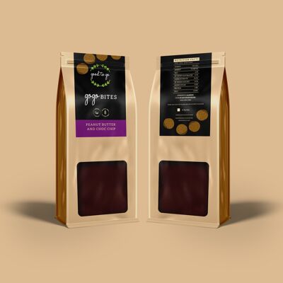 GoGo Bites - Erdnussbutter & Schokoladenchips - Schachtel mit 6 Stück